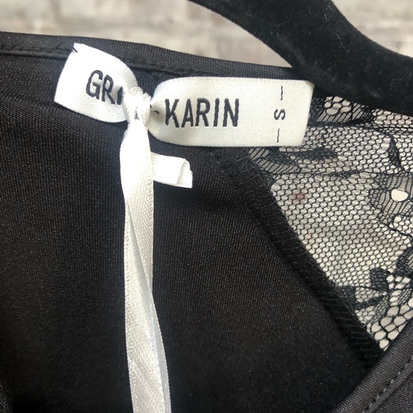 GRACE KARIN Front Slit Black Party Dress, Size Small - Picture 4 of 11